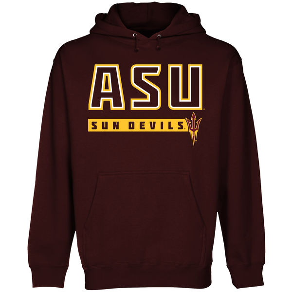 Men NCAA Arizona State Sun Devils Centurion Hoodie Maroon->customized ncaa jersey->Custom Jersey